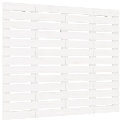 Wand-Kopfteil Weiß 81x3x91,5 cm Massivholz Kiefer