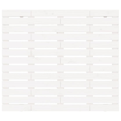 Wand-Kopfteil Weiß 81x3x91,5 cm Massivholz Kiefer