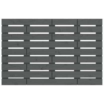 Wand-Kopfteil Grau 96x3x63 cm Massivholz Kiefer