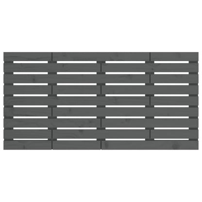 Wand-Kopfteil Grau 146x3x63 cm Massivholz Kiefer