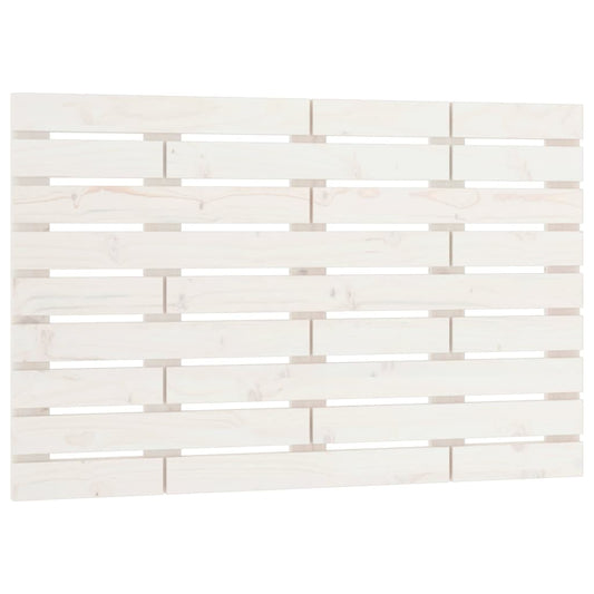 Wand-Kopfteil Weiß 81x3x63 cm Massivholz Kiefer
