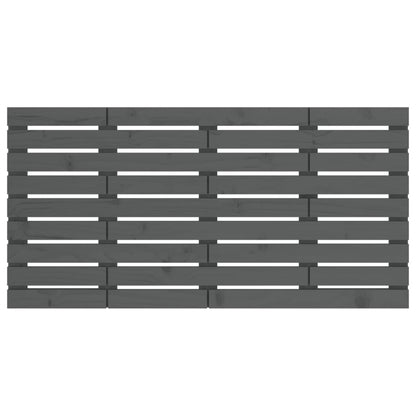 Wand-Kopfteil Grau 141x3x63 cm Massivholz Kiefer