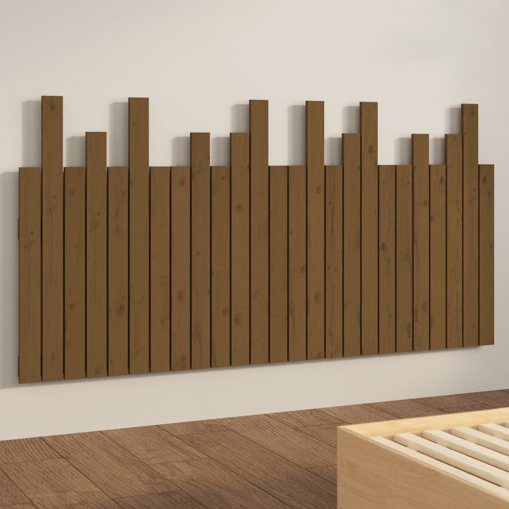 Wand-Kopfteil Honigbraun 159,5x3x80 cm Massivholz Kiefer