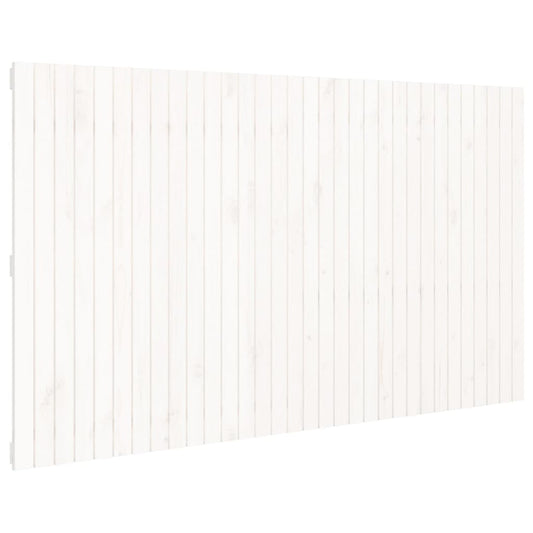 Wand-Kopfteil Weiß 204x3x110 cm Massivholz Kiefer