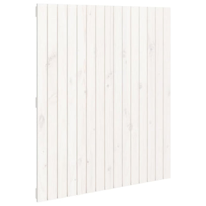 Wand-Kopfteil Weiß 95,5x3x110 cm Massivholz Kiefer