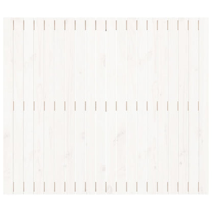 Wand-Kopfteil Weiß 127,5x3x110 cm Massivholz Kiefer