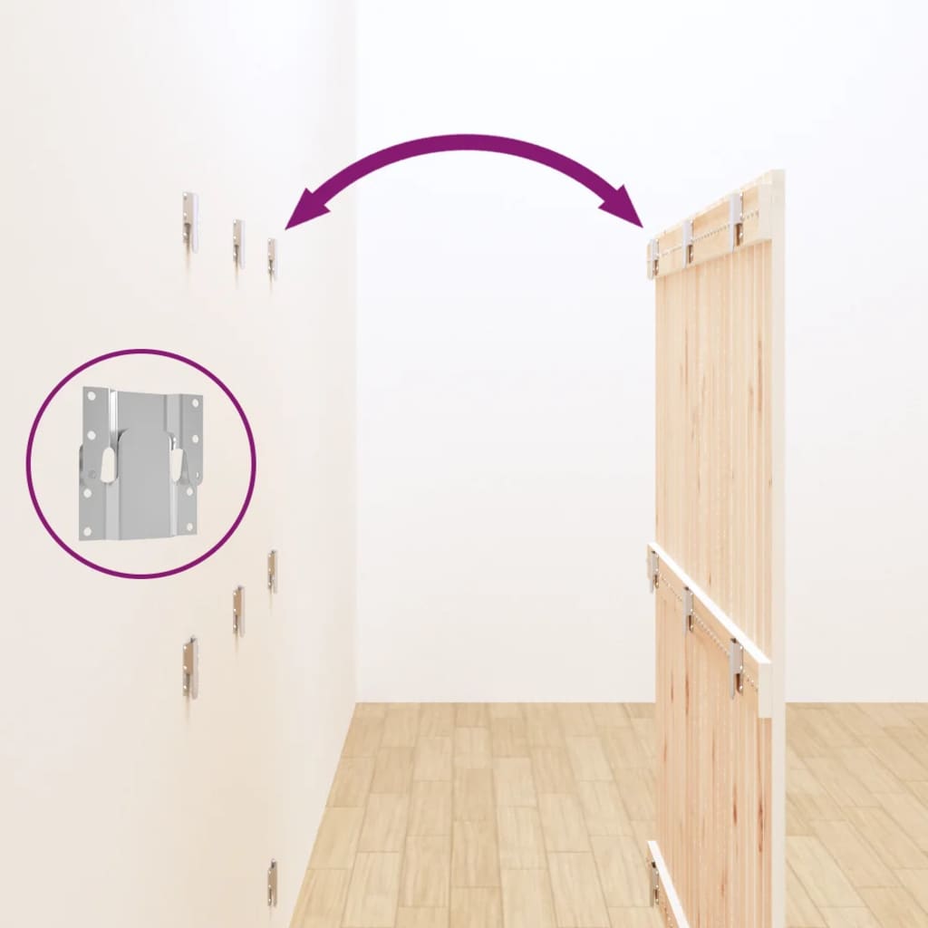 Wand-Kopfteil Weiß 127,5x3x110 cm Massivholz Kiefer