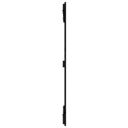 Wand-Kopfteil Schwarz 82,5x3x110 cm Massivholz Kiefer