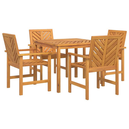 Garten Essgruppe 5 pcs Braun Akazie Massivholz
