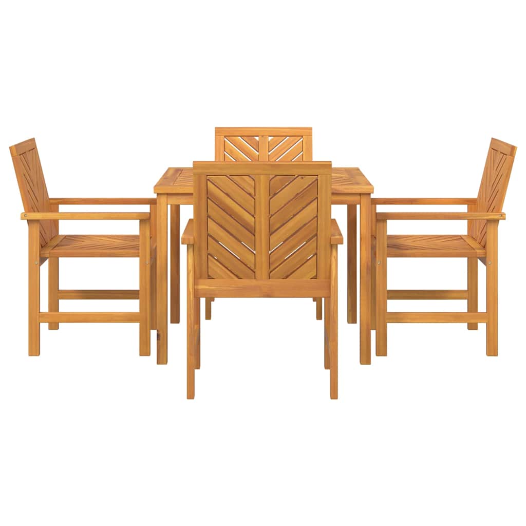 Garten Essgruppe 5 pcs Braun 90 x 90 x 74 cm Akazie Massivholz