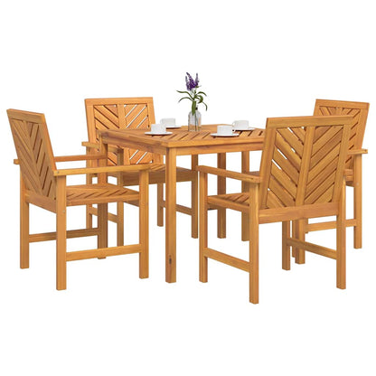 Garten Essgruppe 5 pcs Braun 90 x 90 x 74 cm Akazie Massivholz