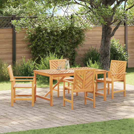 Garten Essgruppe 5 pcs Braun Akazie Massivholz