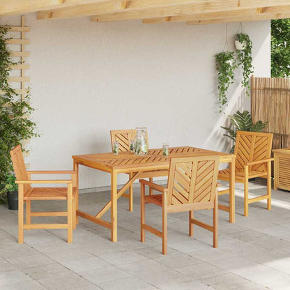 Garten Essgruppe 5 pcs Braun 150 x 90 x 74 cm Akazie Massivholz