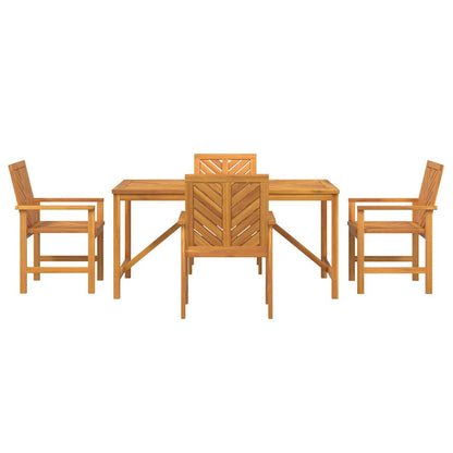 Garten Essgruppe 5 pcs Braun 150 x 90 x 74 cm Akazie Massivholz
