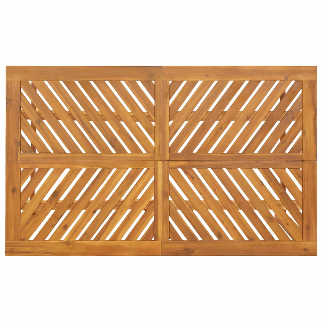 Garten Essgruppe 7 pcs Braun Akazie Massivholz