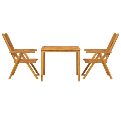 Garten Essgruppe 3 pcs Braun 90 x 90 x 74 cm Akazie Massivholz