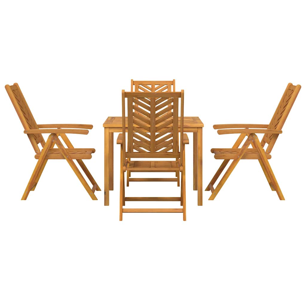 Garten Essgruppe 5 pcs Braun 90 x 90 x 74 cm Akazie Massivholz