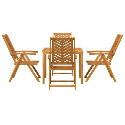 Garten Essgruppe 5 pcs Braun 90 x 90 x 74 cm Akazie Massivholz