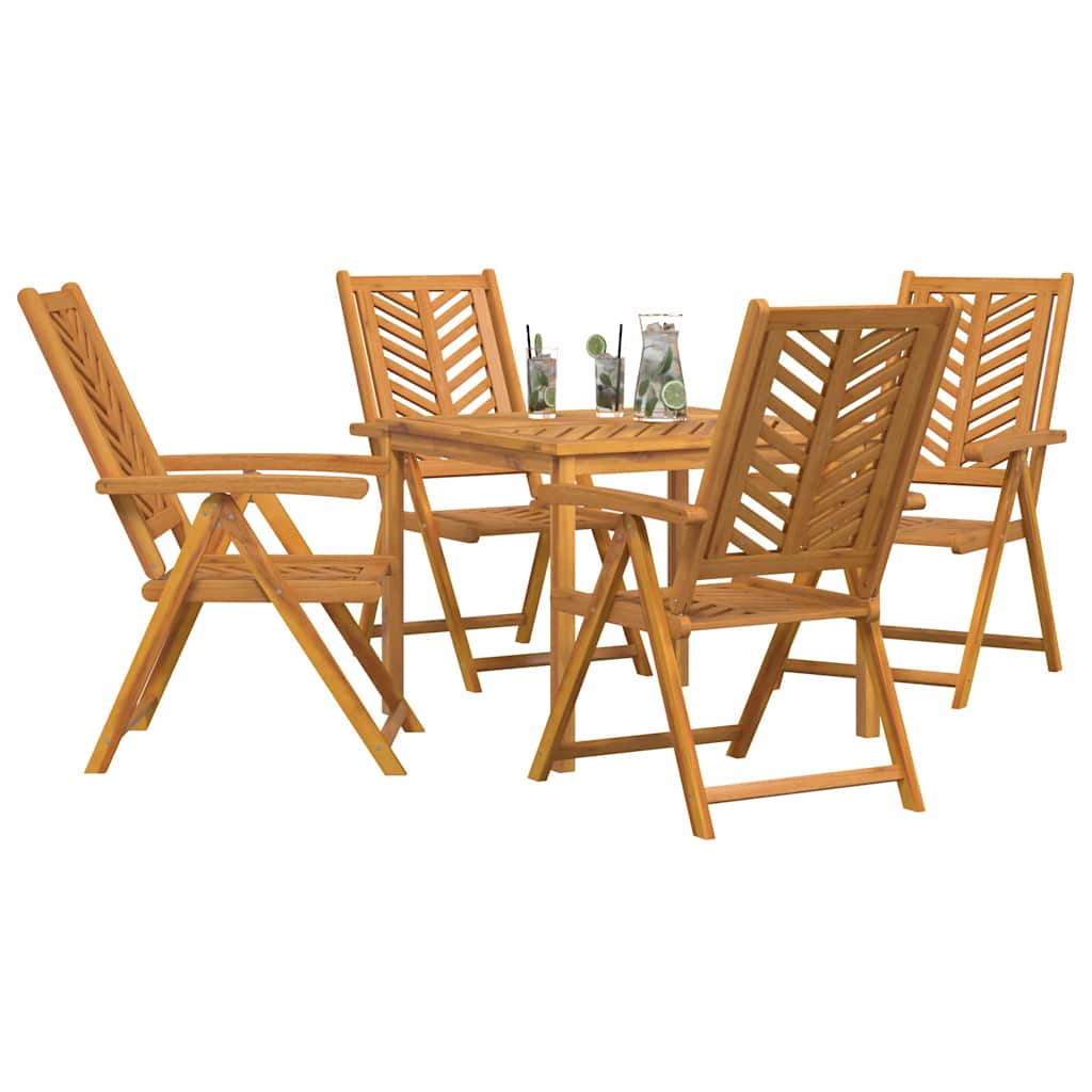 Garten Essgruppe 5 pcs Braun 90 x 90 x 74 cm Akazie Massivholz