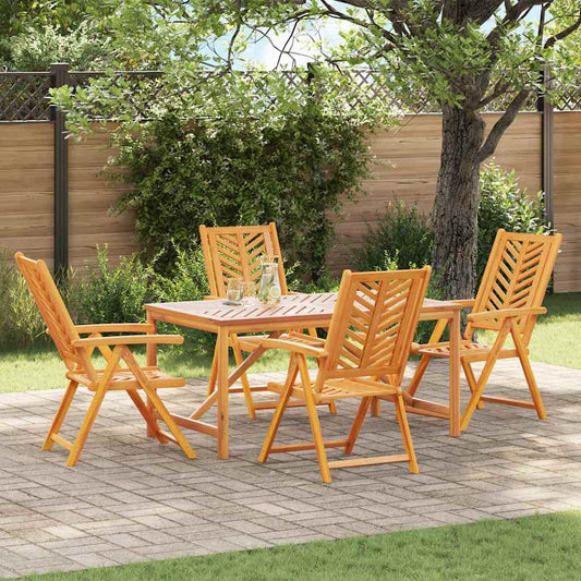 Garten Essgruppe 5 pcs Braun 150 x 90 x 74 cm Akazie Massivholz