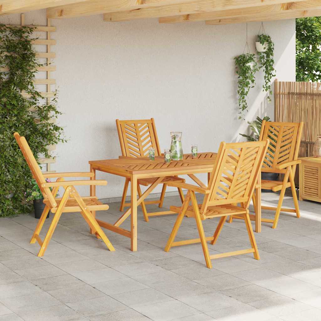 Garten Essgruppe 5 pcs Braun 150 x 90 x 74 cm Akazie Massivholz