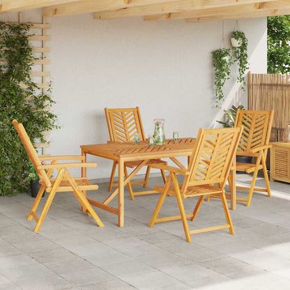 Garten Essgruppe 5 pcs Braun 150 x 90 x 74 cm Akazie Massivholz