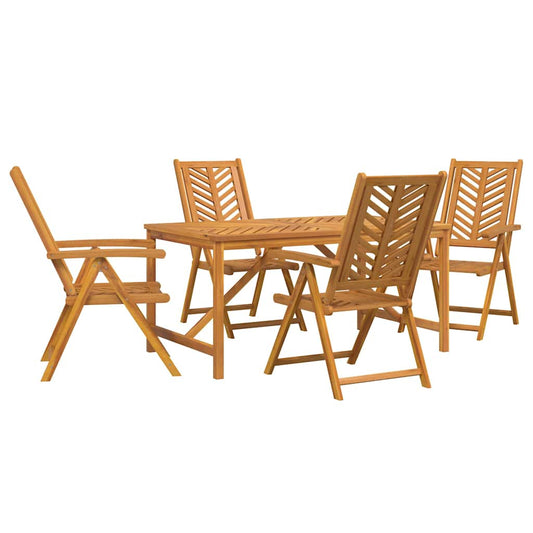 Garten Essgruppe 5 pcs Braun 150 x 90 x 74 cm Akazie Massivholz