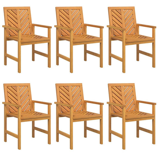 Garten Esszimmerstühle 6 pcs Braun 59 x 62.5 x 89 cm