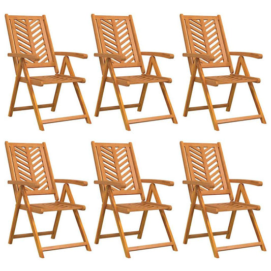 Recliner 6 pcs Braun 57 x 71 x 90cm Holz