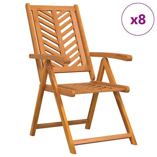 Recliner 8 pcs Braun 57 x 71 x 90cm Holz
