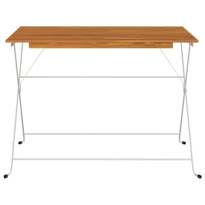 Bistro Bord Sammenklappeligt 100x54x71 cm Massivt akacietræ og stål