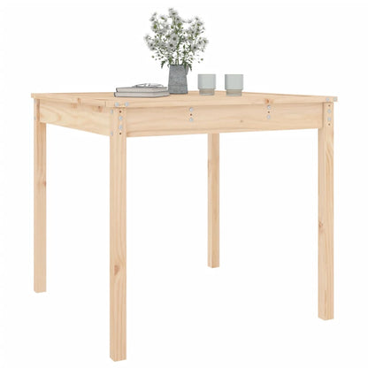 Havebord 82,5x82,5x76 cm massivt fyrretræ