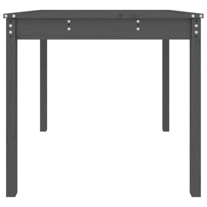 Gartentisch Grau 82,5x82,5x76 cm Massivholz Kiefer