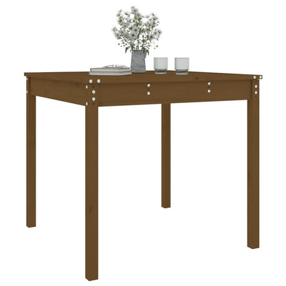 Gartentisch Honigbraun 82,5x82,5x76 cm Massivholz Kiefer