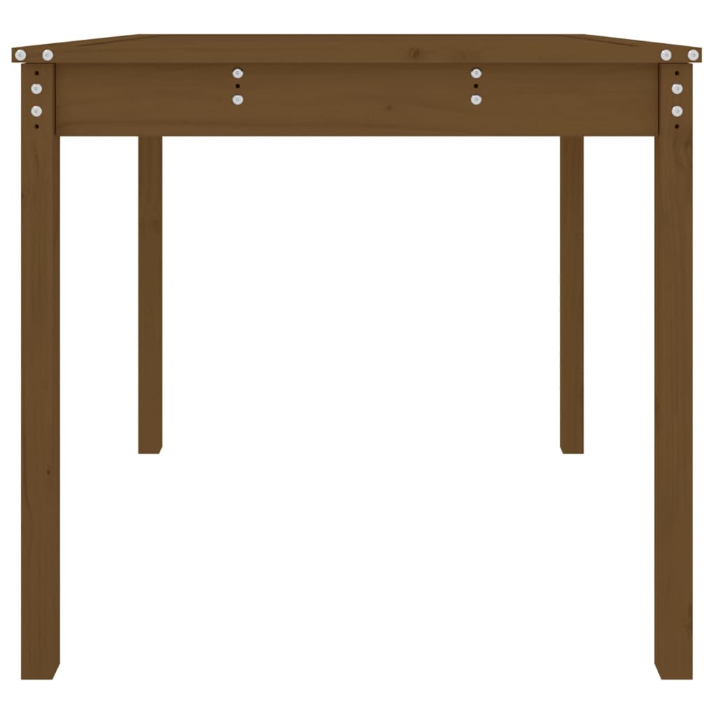 Gartentisch Honigbraun 82,5x82,5x76 cm Massivholz Kiefer