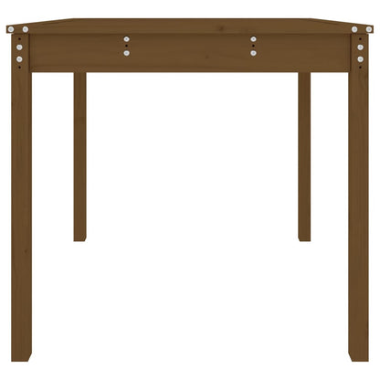 Gartentisch Honigbraun 82,5x82,5x76 cm Massivholz Kiefer