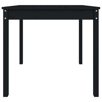 Gartentisch Schwarz 82,5x82,5x76 cm Massivholz Kiefer