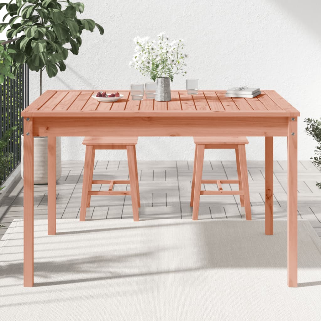 Havebord 121x82,5x76 cm massivt douglasgrantræ
