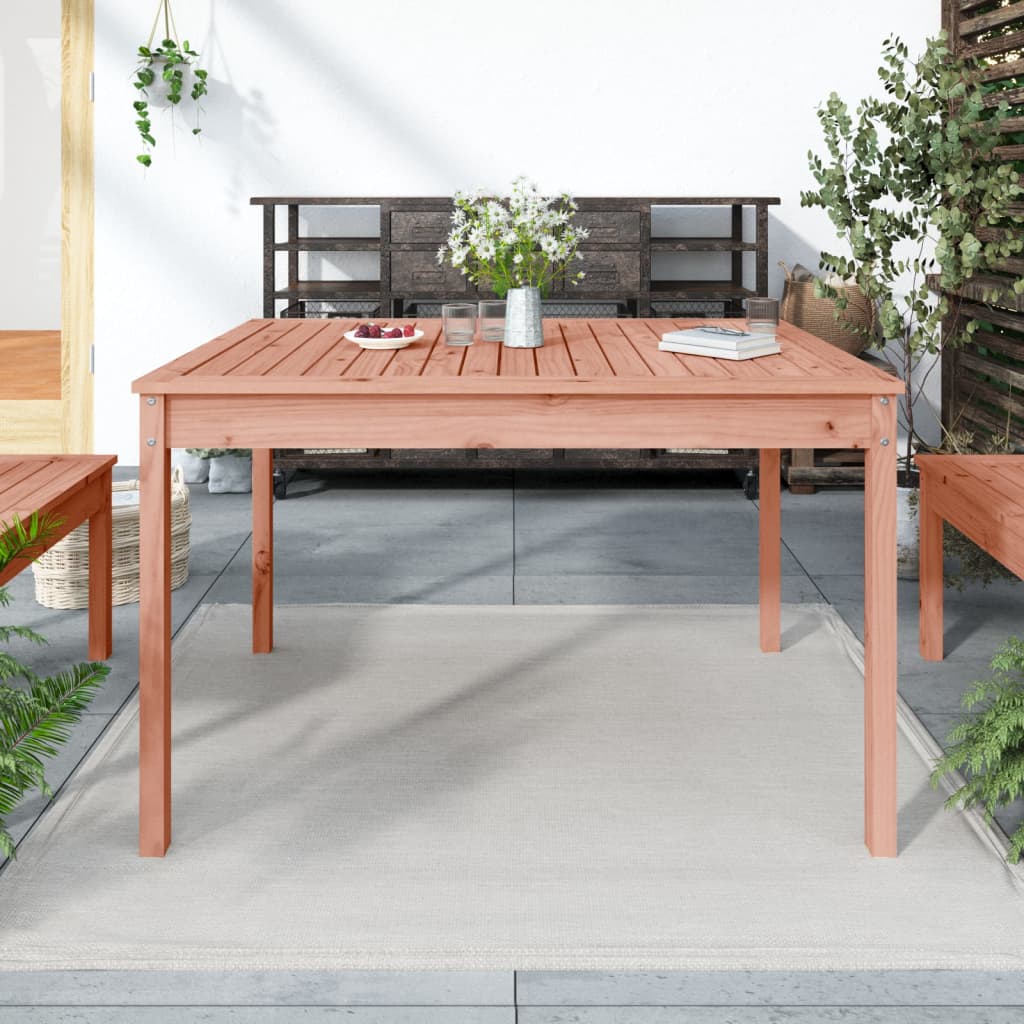 Havebord 121x82,5x76 cm massivt douglasgrantræ