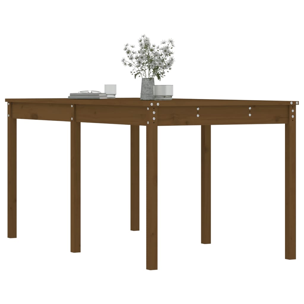 Gartentisch Honigbraun 159,5x82,5x76 cm Massivholz Kiefer