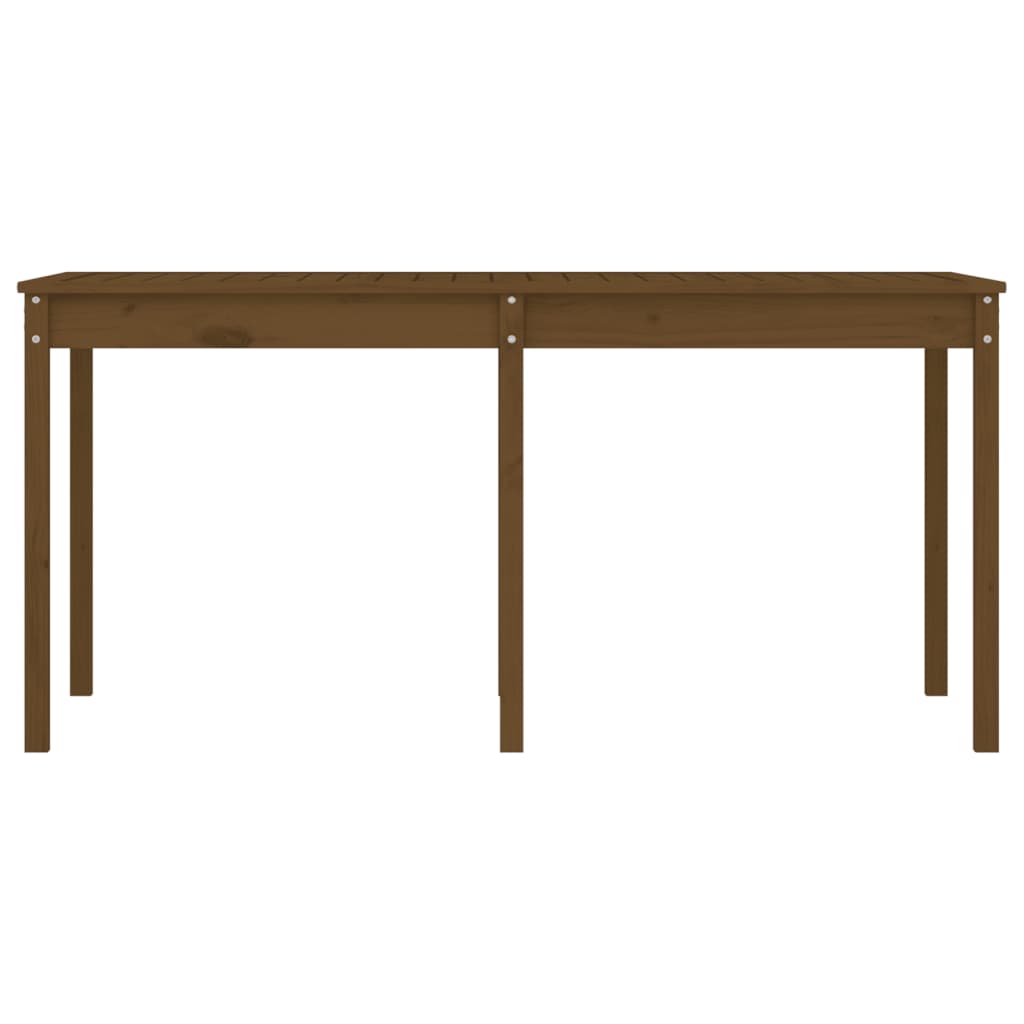 Gartentisch Honigbraun 159,5x82,5x76 cm Massivholz Kiefer