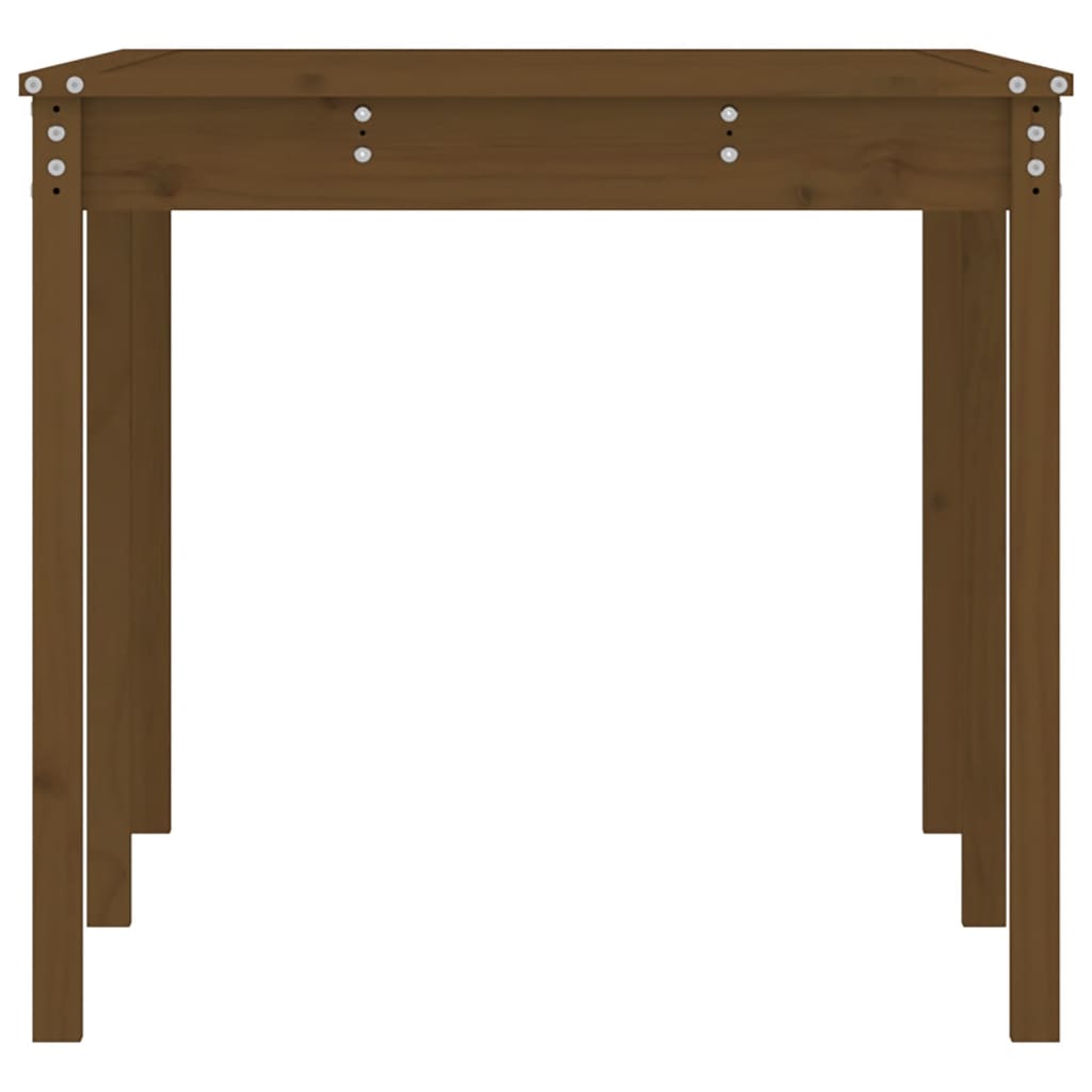 Gartentisch Honigbraun 159,5x82,5x76 cm Massivholz Kiefer