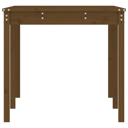 Gartentisch Honigbraun 159,5x82,5x76 cm Massivholz Kiefer