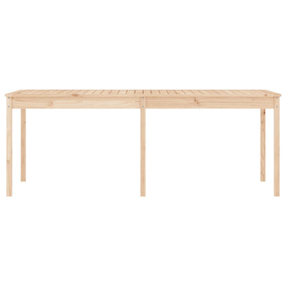 Havebord 203,5x100x76 cm massivt fyrretræ