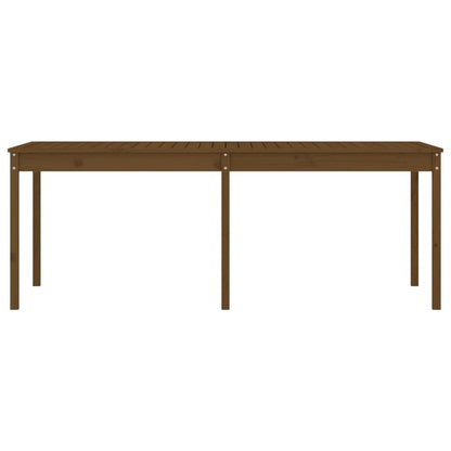 Gartentisch Honigbraun 203,5x100x76 cm Massivholz Kiefer