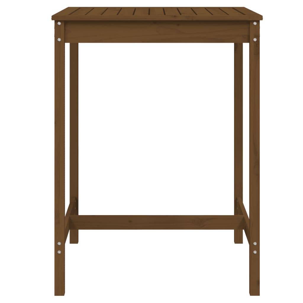 Gartentisch Honigbraun 82,5x82,5x110 cm Massivholz Kiefer