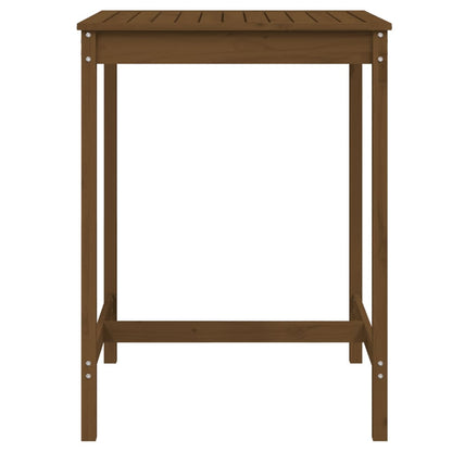 Gartentisch Honigbraun 82,5x82,5x110 cm Massivholz Kiefer