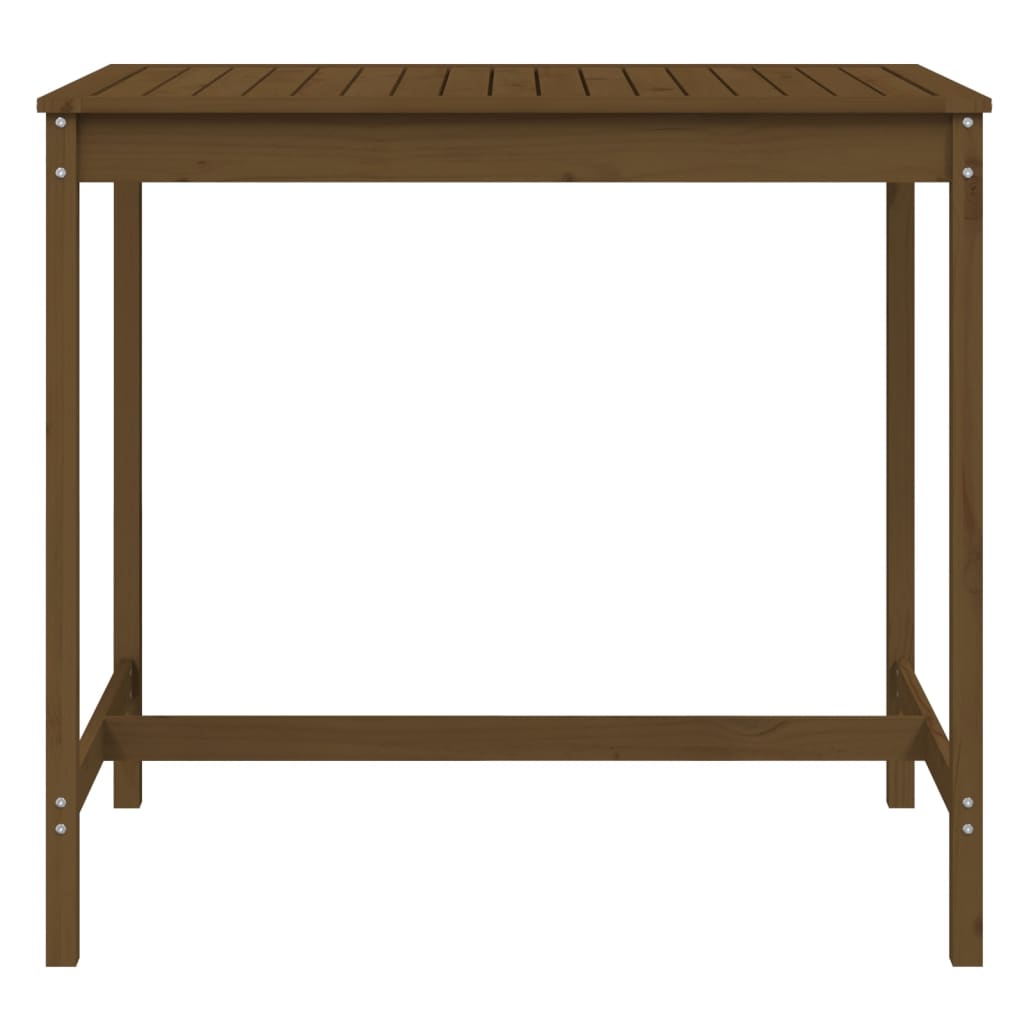 Gartentisch Honigbraun 121x82,5x110 cm Massivholz Kiefer