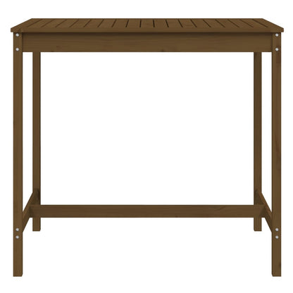 Gartentisch Honigbraun 121x82,5x110 cm Massivholz Kiefer