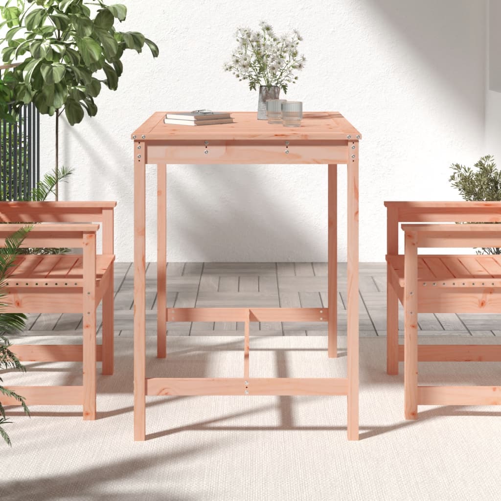 Gartentisch 121x82,5x110 cm Massivholz Douglasie